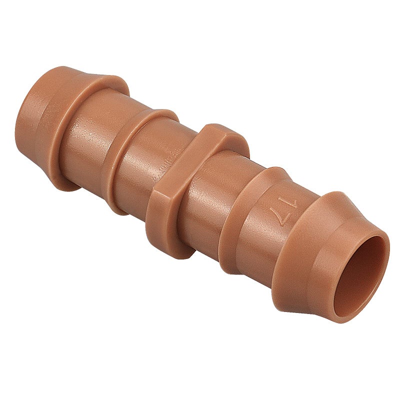 iMopo 21-Pack Drip Irrigation Universal Barbed Coupling Fitting, Barbed Connectors for 1/2" Drip Tubing - Image 1